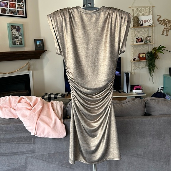 Lovers+Friends Gold Simmer Rosie Mini Dress - Picture 17 of 17